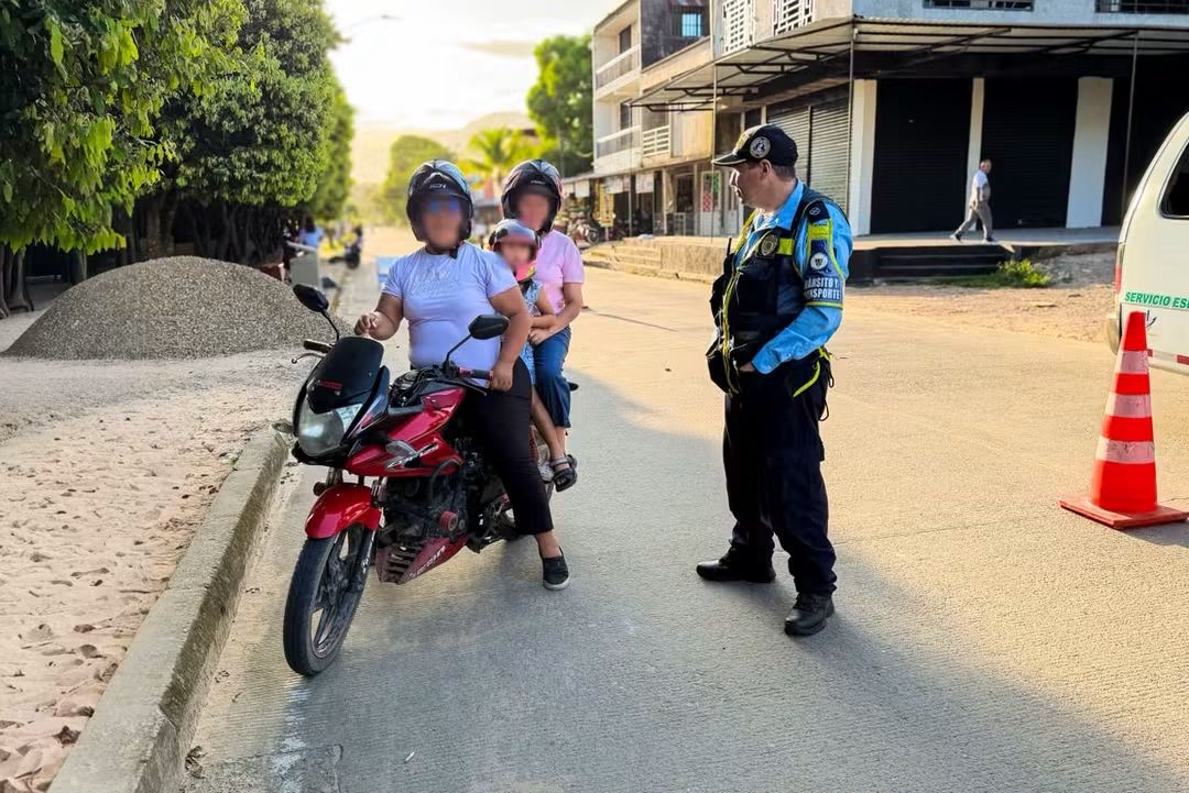¡A Llano Lindo llegaron los controles viales!