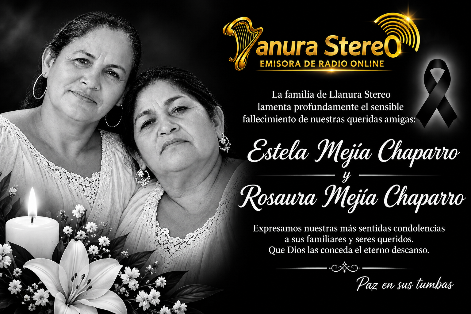 Un recuerdo para Estela y Rosaura Mejía Chaparro